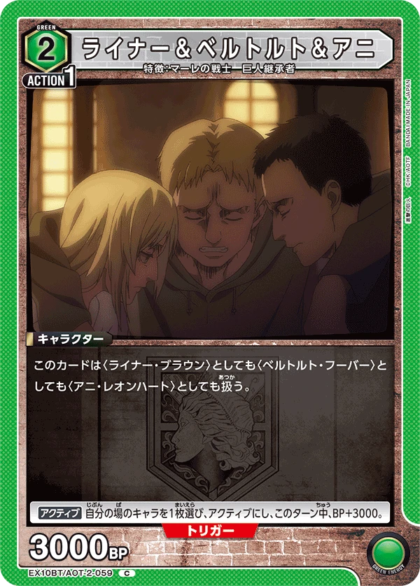ライナー＆ベルトルト＆アニ