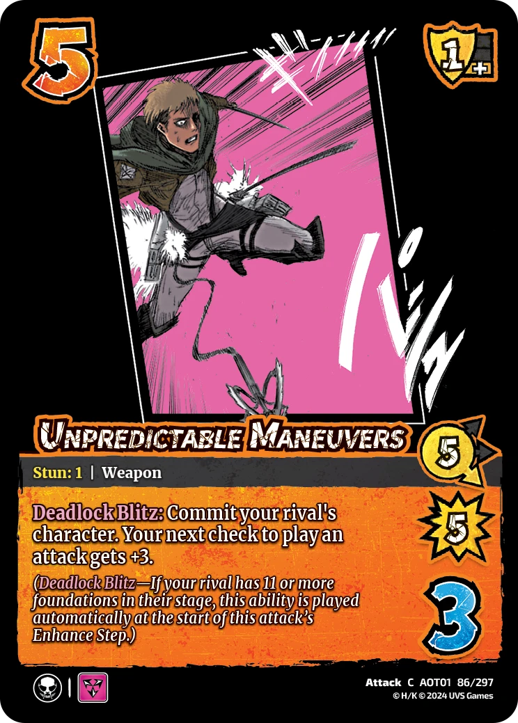 Unpredictable Maneuvers