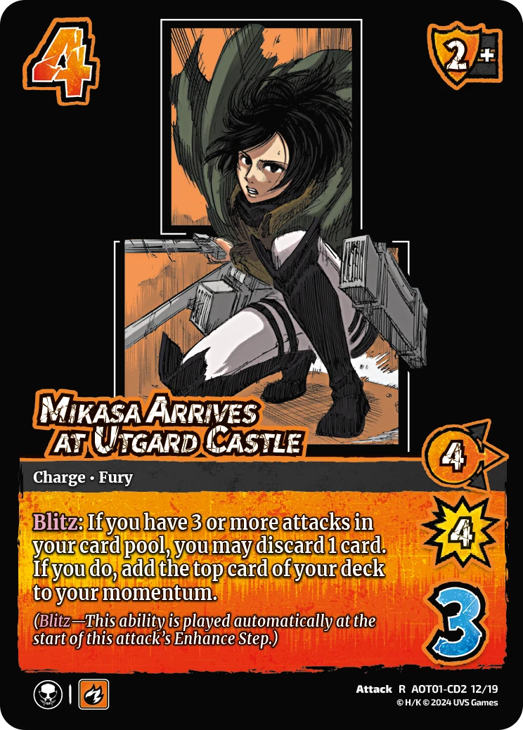 Mikasa Arrives At Utgard Castle