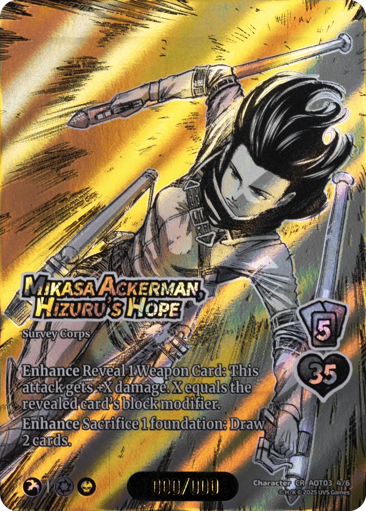 AoT03 CardShot-004-MikasaAckerman HizurusHope-CH-CR