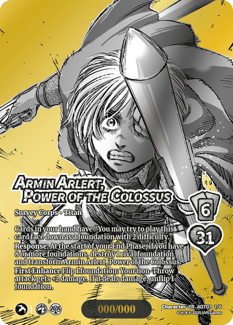 Armin Arlert, Power of the Colossus
