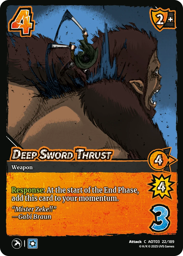 Deep Sword Thrust