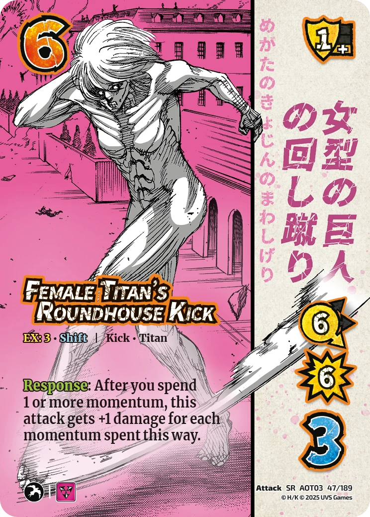Female Titan’s Roundhouse Kick