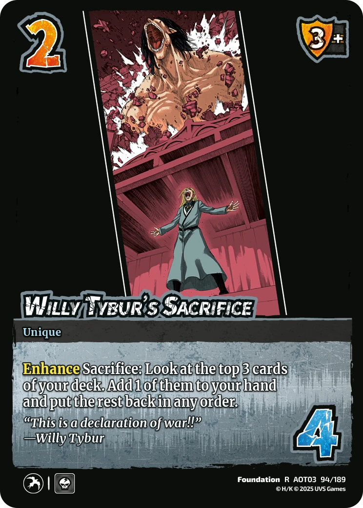 Willy Tybur’s Sacrifice