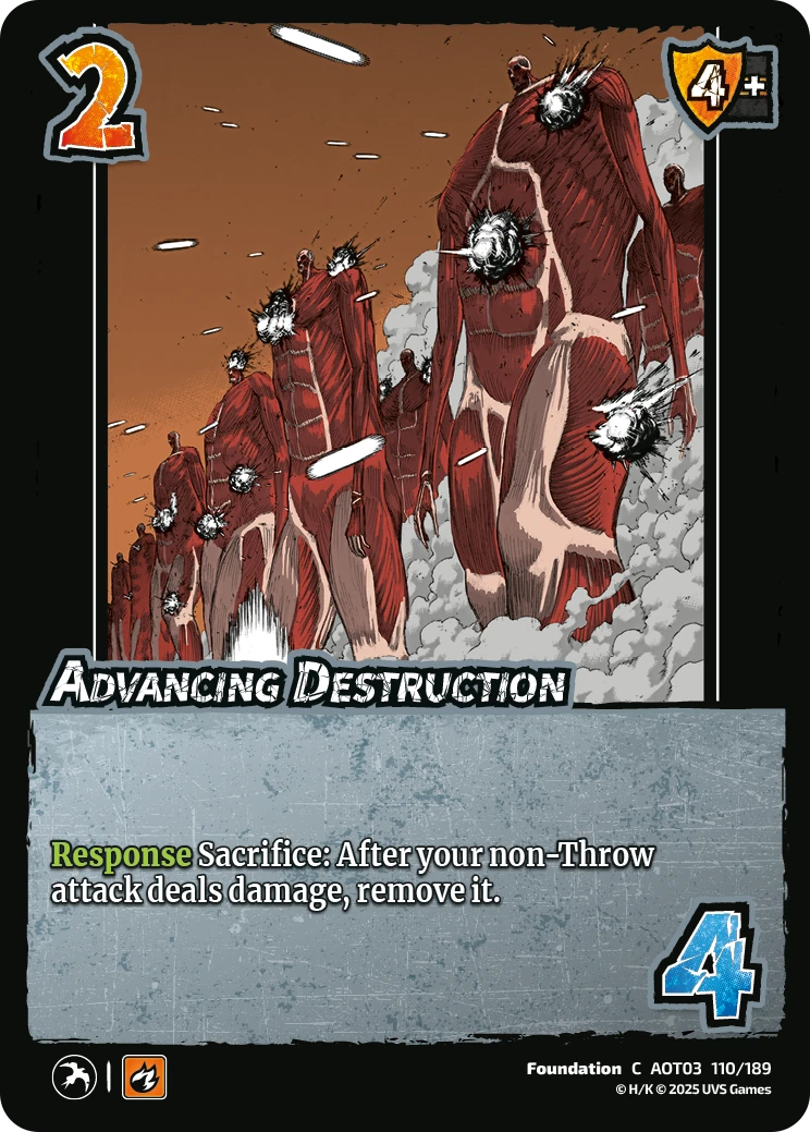 Advancing Destruction