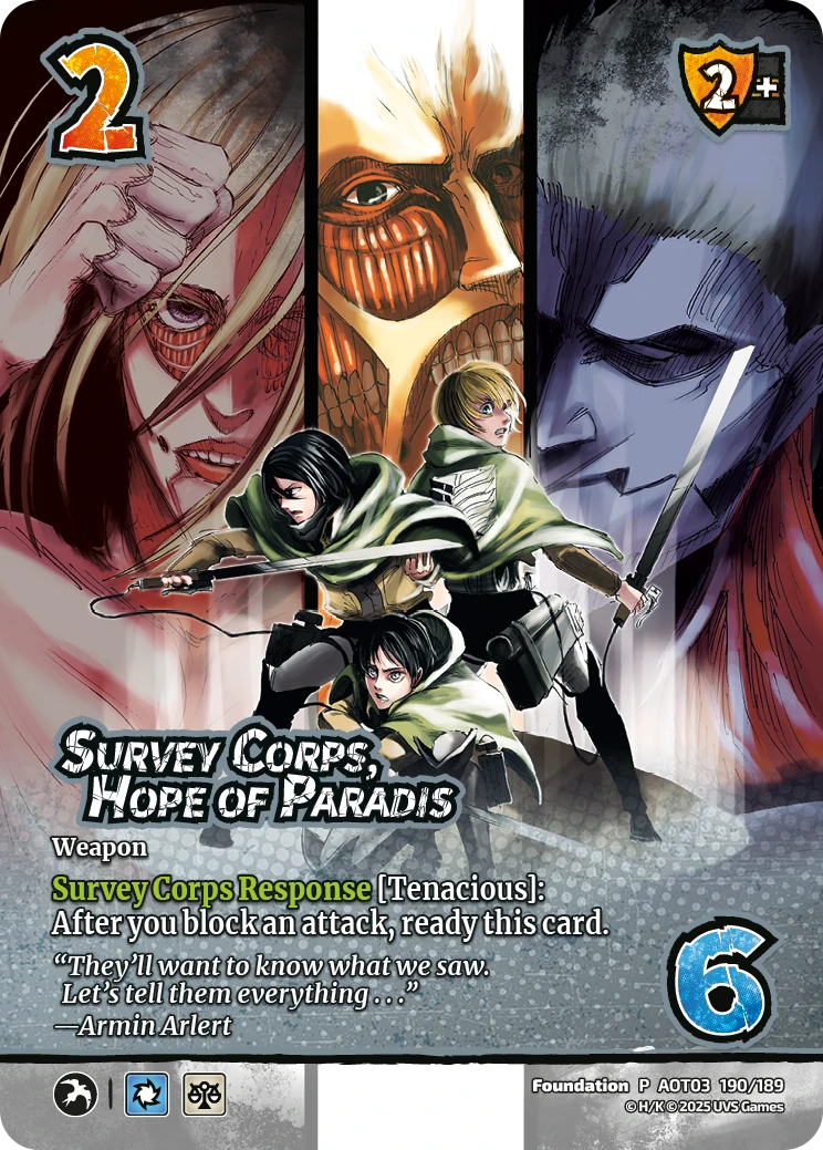 Survey Corps, Hope of Paradis