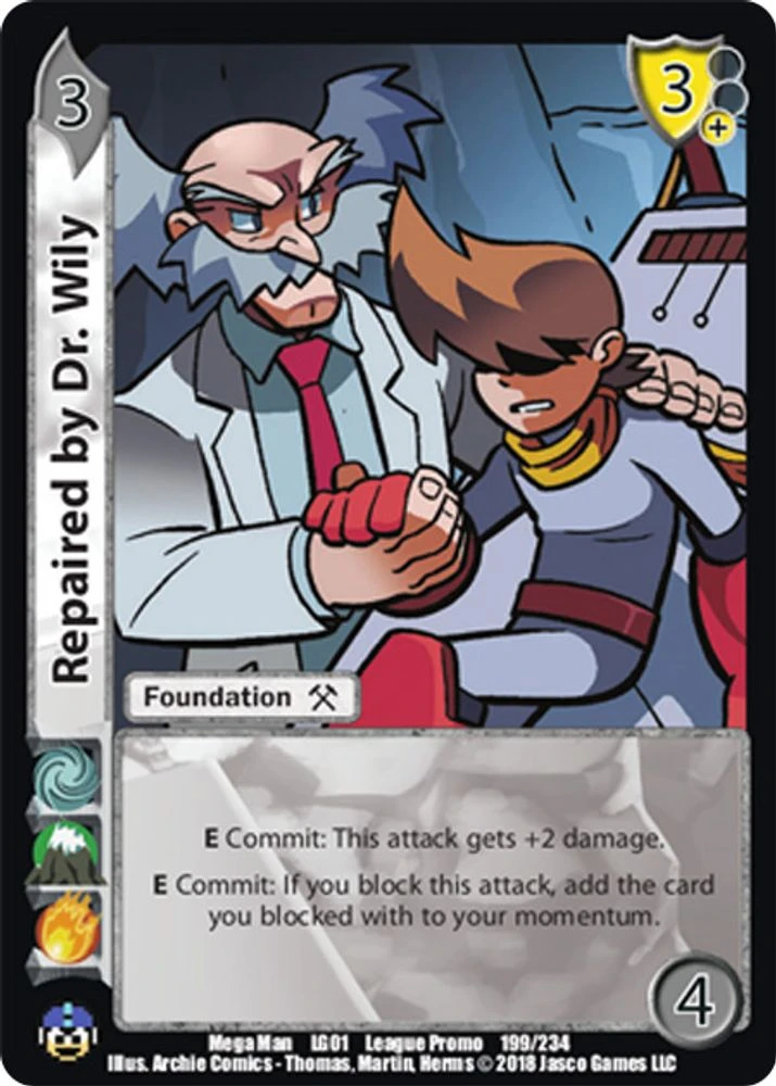 Repaired by Dr. Wily