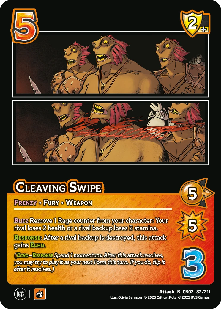 Cleaving Swipe