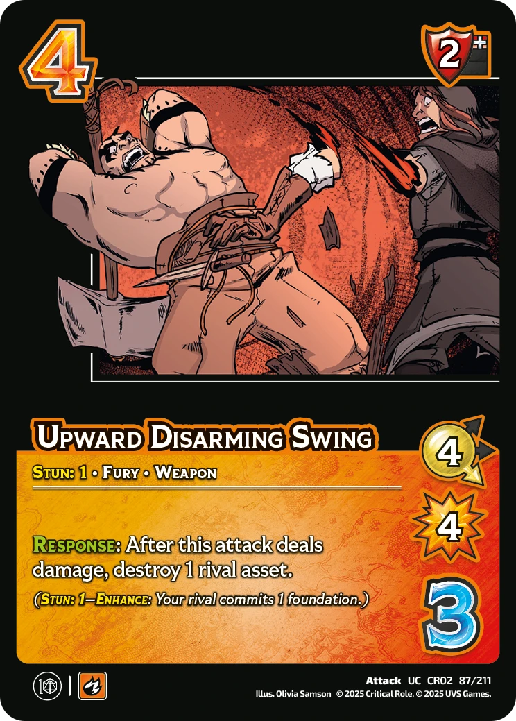 Upward Disarming Swing