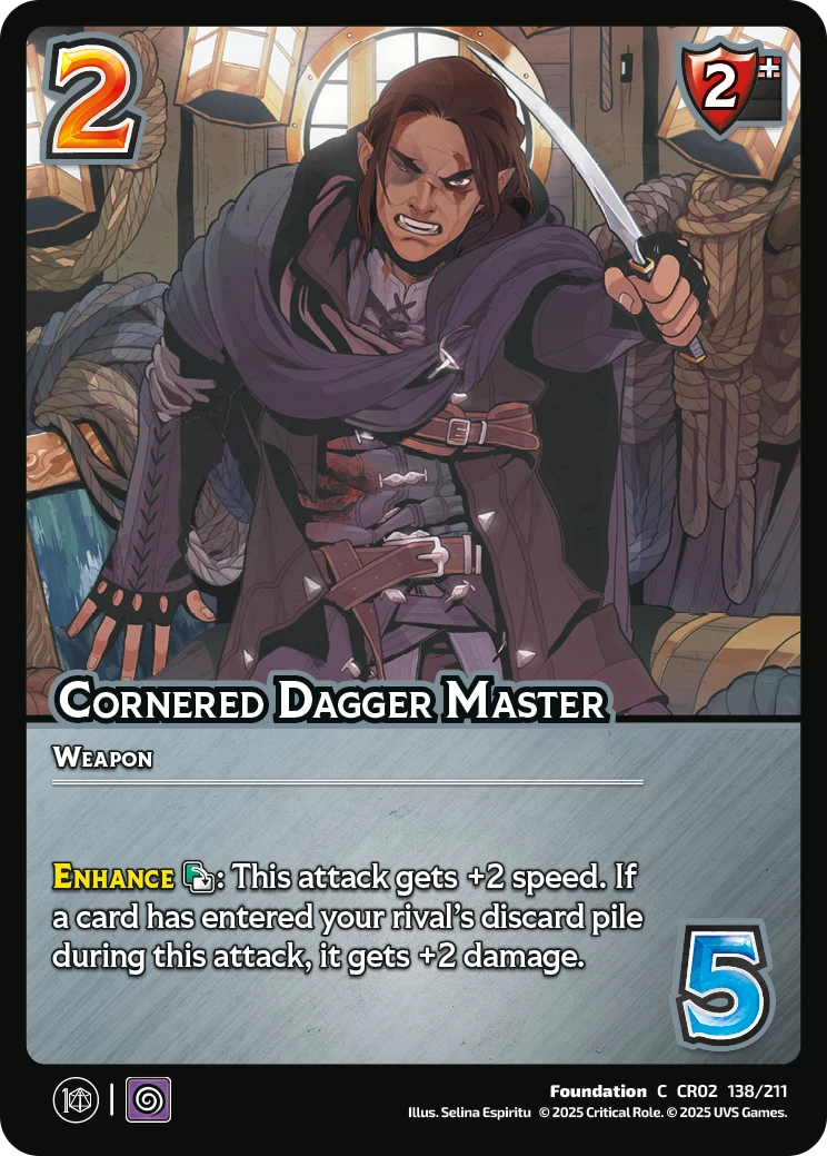 Cornered Dagger Master