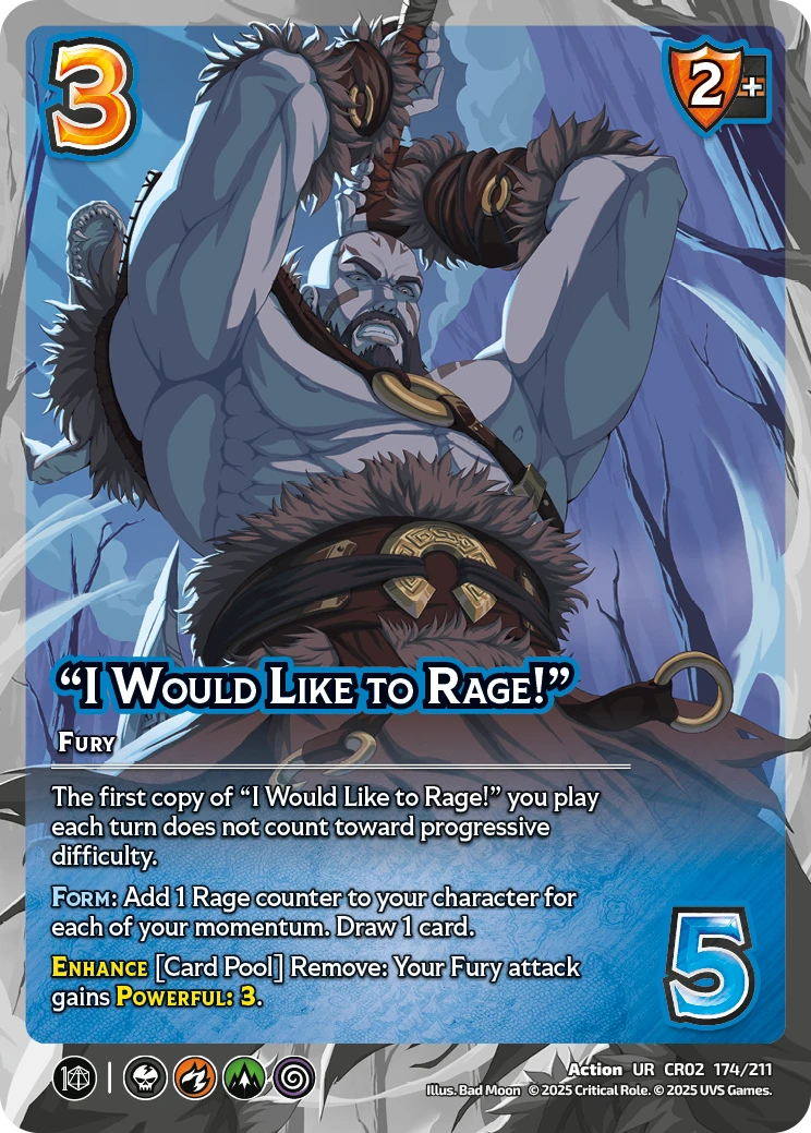 “I Would Like to Rage!”