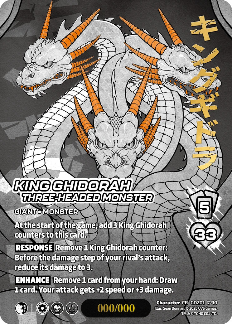 King Ghidorah, Three-Headed Monster