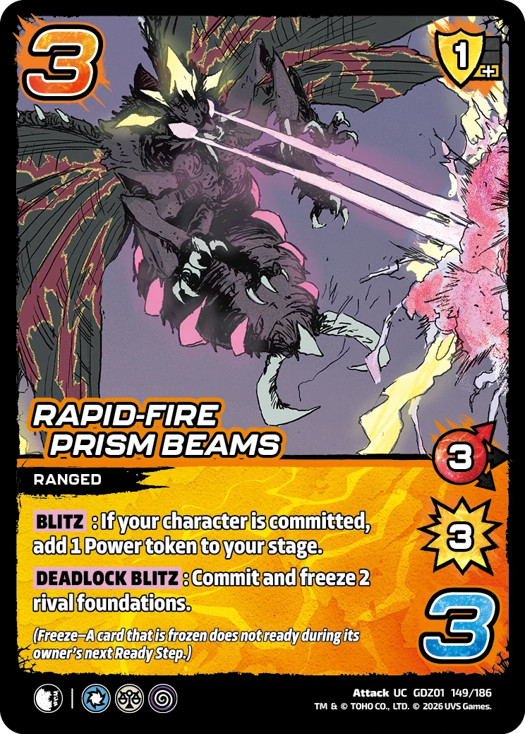 Rapid-Fire Prism Beams