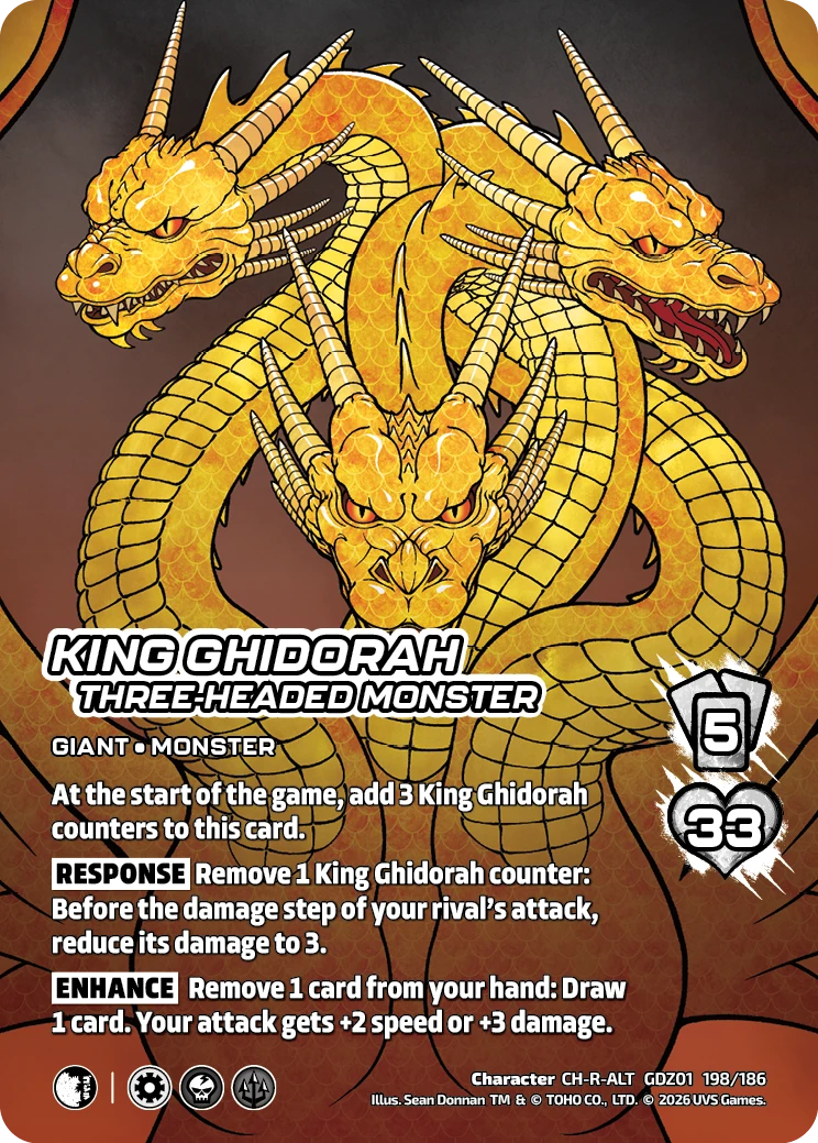 King Ghidorah, Three-Headed Monster