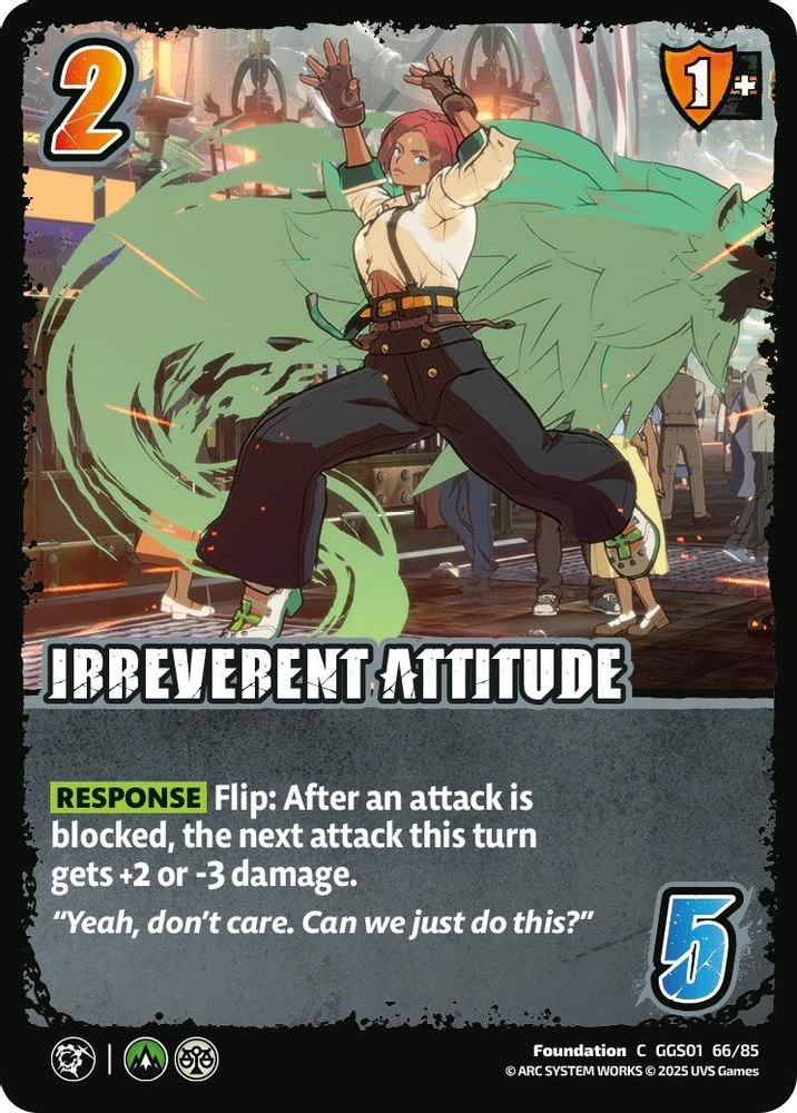 IRREVERENT ATTITUDE
