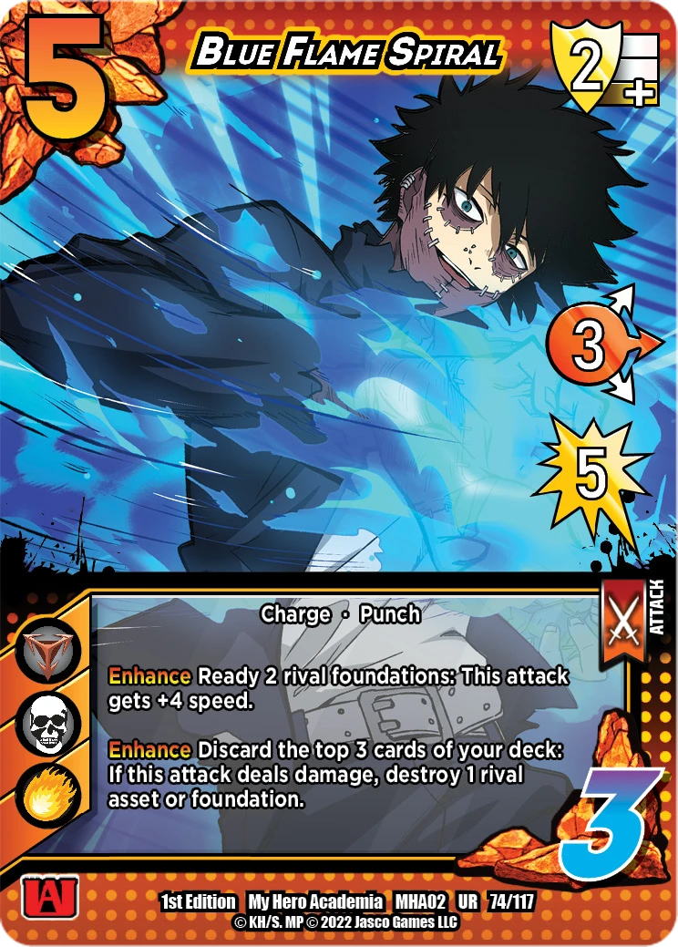 Blue Flame Spiral