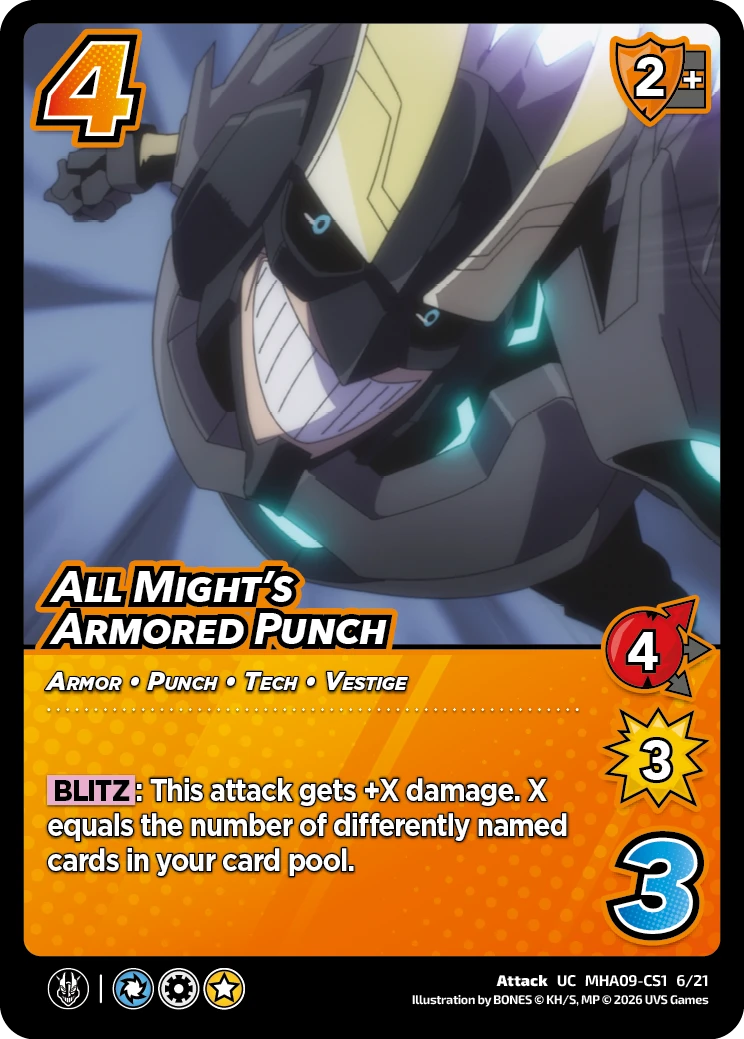 All Might’s Armored Punch