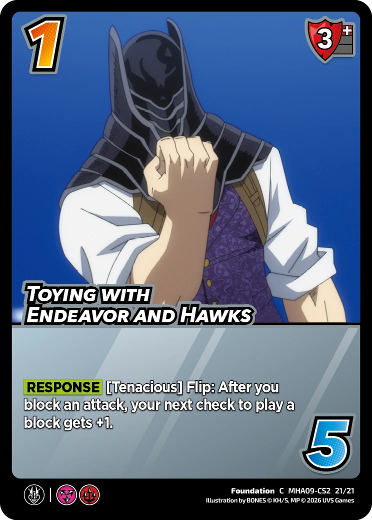Toying with Endeavor and Hawks