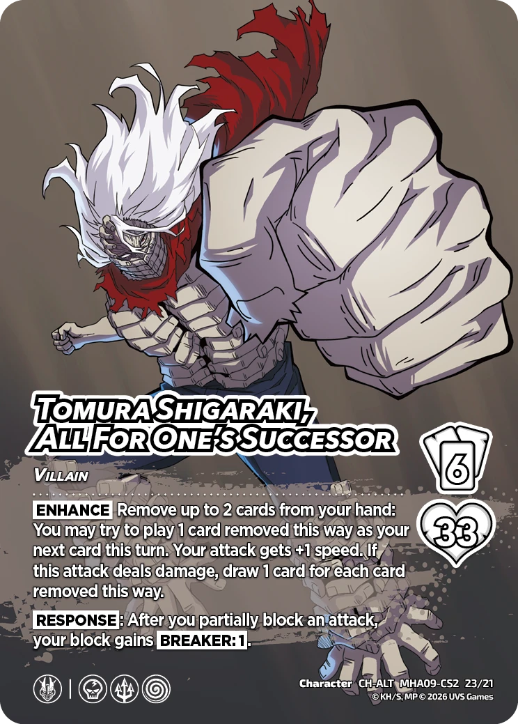 Tomura Shigaraki, All For One’s Successor