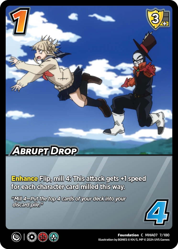 Abrupt Drop