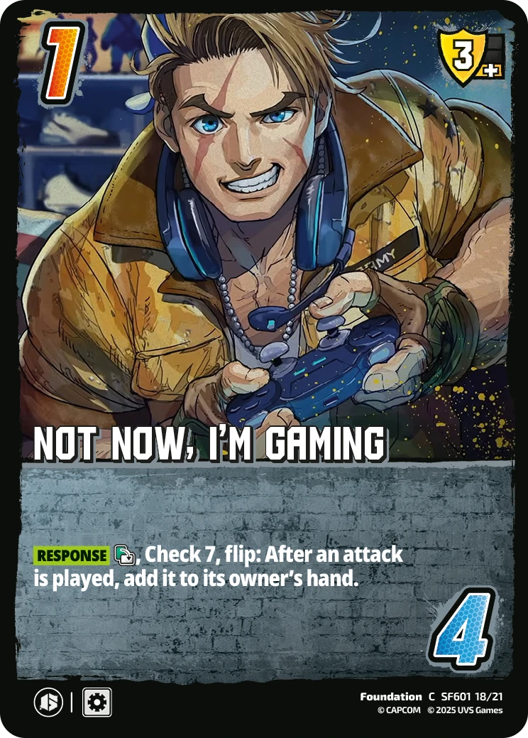 Not Now, I’m Gaming
