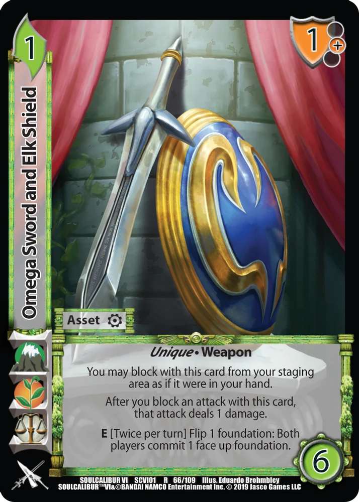 Omega Sword and Elk Shield