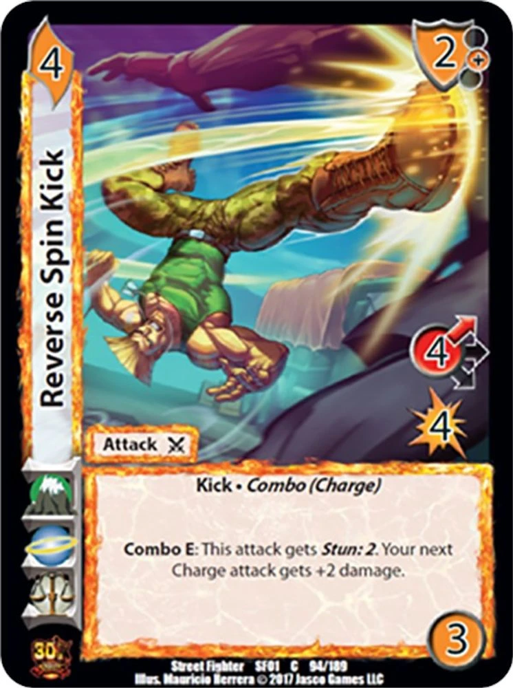 Reverse Spin Kick