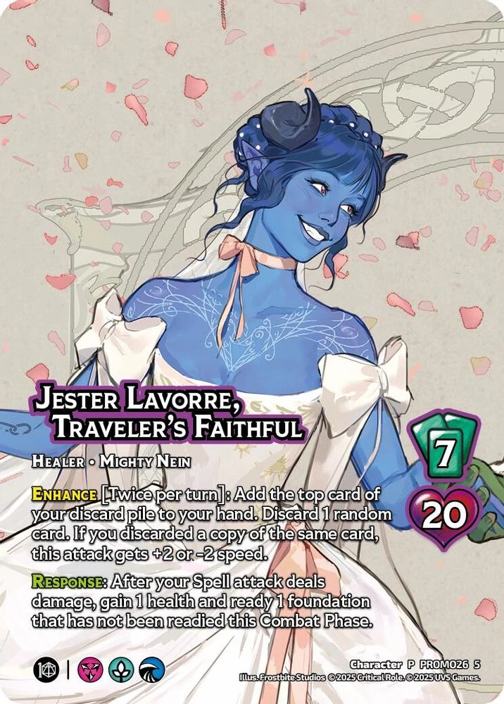 Jester Lavorre, Traveler's Faithful