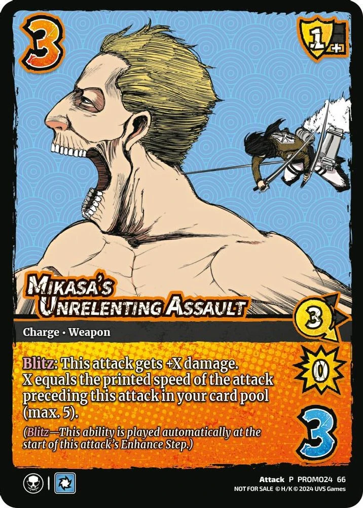 Mikasa's Unrelenting Assault