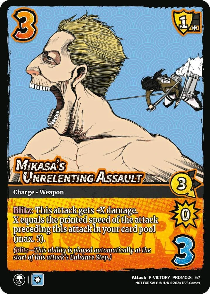Mikasa's Unrelenting Assault