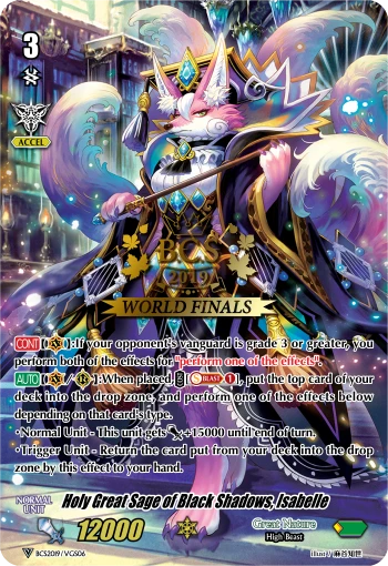 Holy Great Sage of Black Shadows, Isabelle