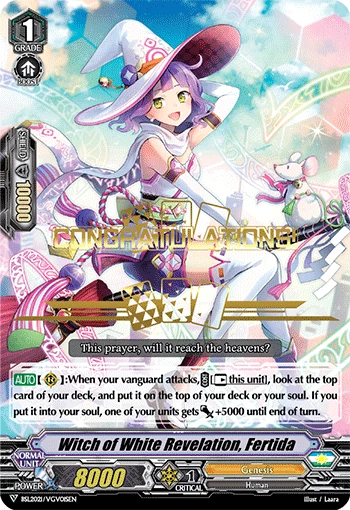 Witch of White Revelation, Fertida