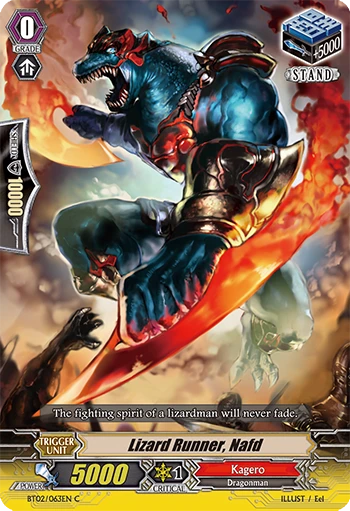 Lizard Runner, Nafd