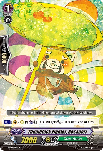 Thumbtack Fighter, Resanori