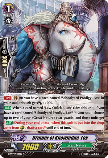Bringer of Knowledge, Lox