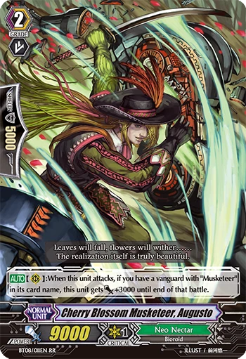 Cherry Blossom Musketeer, Augusto