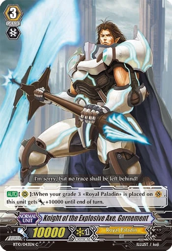 Knight of the Explosive Axe, Gornement