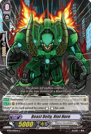 Beast Deity, Riot Horn