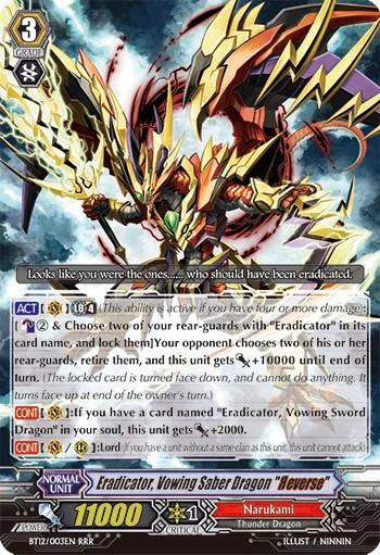 Eradicator, Vowing Saber Dragon "Яeverse"