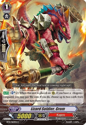 Lizard Soldier, Grom