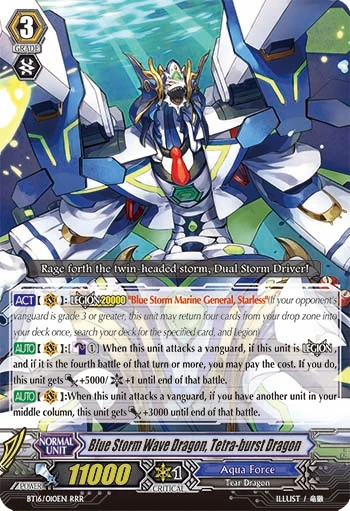 Blue Storm Wave Dragon, Tetra-burst Dragon