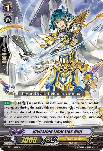 Invitation Liberator, Rud