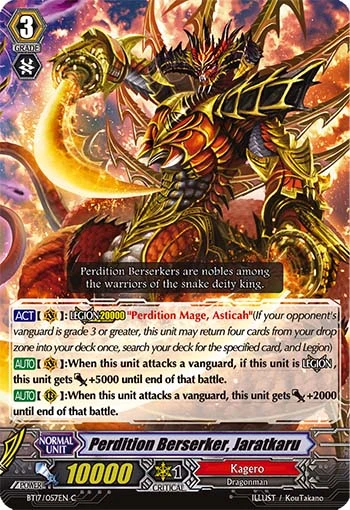 Perdition Berserker, Jaratkaru