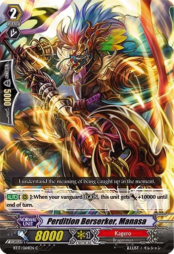 Perdition Berserker, Manasa