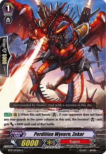 Perdition Wyvern, Zekar