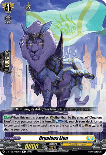 Orgulous Lion