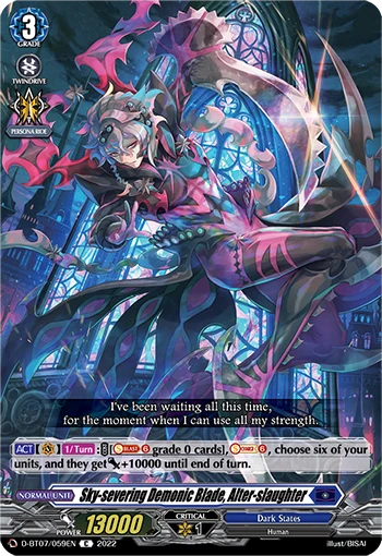 Sky-severing Demonic Blade, Alter-slaughter