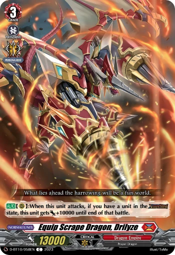 Equip Scrape Dragon, Drilyze