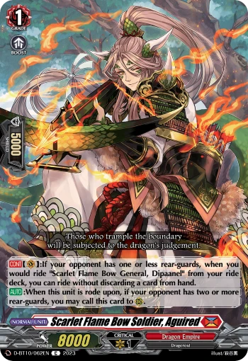 Scarlet Flame Bow Soldier, Aguired