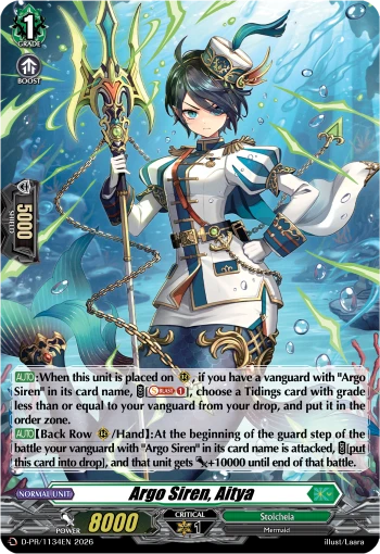 Argo Siren, Aitya